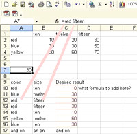 Screen shot with arrows